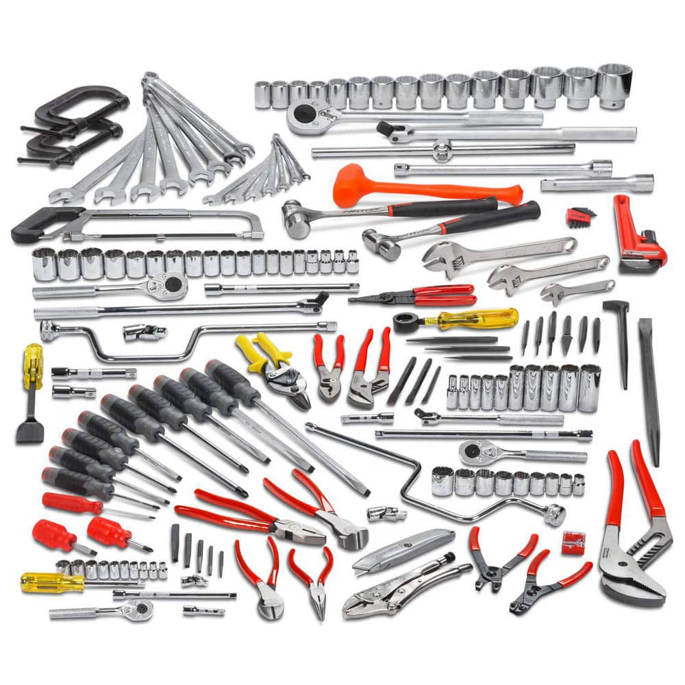 Combination Hand Tool Set: 157 Pc, Starter Set, 1/2