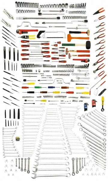 Combination Hand Tool Set: 497 Pc, Mechanic's Tool Set MPN:J99920