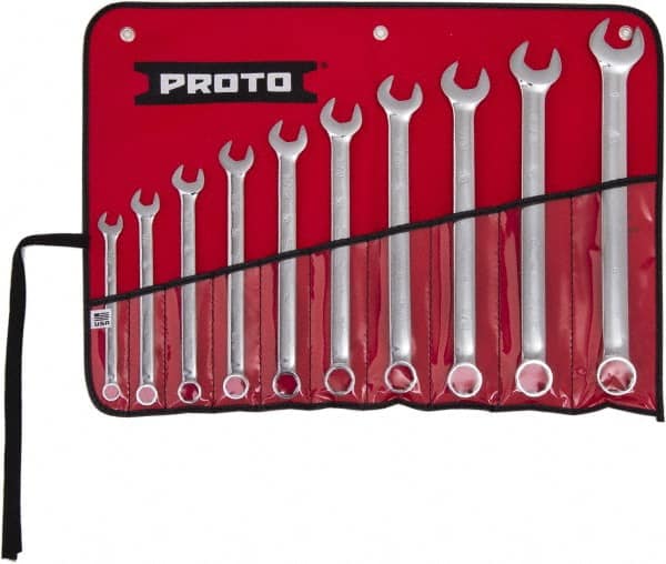 Combination Wrench Set: 10 Pc, Inch MPN:J1200GHASDT500
