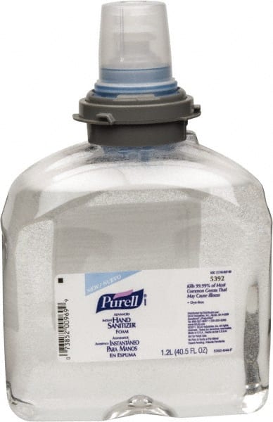 PURELL Advanced Hand Sanitizer Foam, 1200 mL Refill for PURELL TFX Dispenser MPN:5392-02