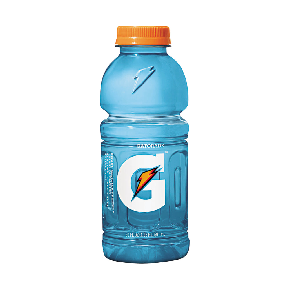 Gatorade Thirst Quencher Bottled Drink - Frost Glacier Freeze Flavor - 20 fl oz (591 mL) - 24 / Carton (Min Order Qty 2) MPN:32486
