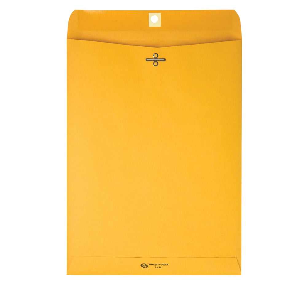 Quality Park Envelopes, 6in x 9in, Clasp Closure, Brown, Box Of 100 (Min Order Qty 3) MPN:37755