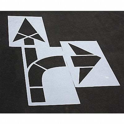 Pavement Stencil MUTCD Combo Arrow 1/8 MPN:STL-108-5015