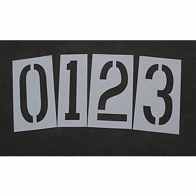 Pavement Stencil 36 in Number Kit 1/8 MPN:STL-108-8360W