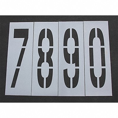 Pavement Stencil 48 in Number Kit 1/8 MPN:STL-108-8480