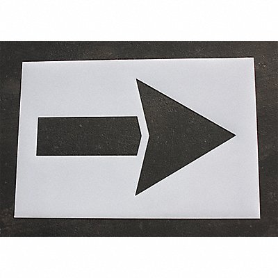 Pavement Stencil 60 in Strght Arrow 1/16 MPN:STL-116-4060