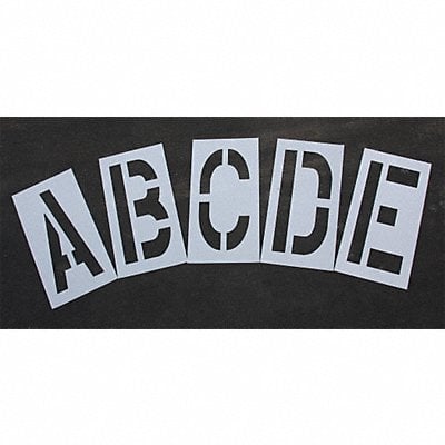 Pavement Stencil 36 in Alpha Kit 1/16 MPN:STL-116-8365W