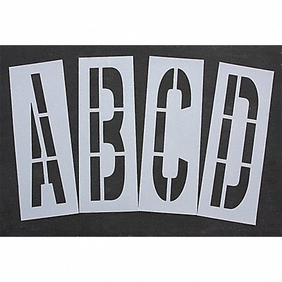Pavement Stencil 48 in Alpha Kit 1/16 MPN:STL-116-8485