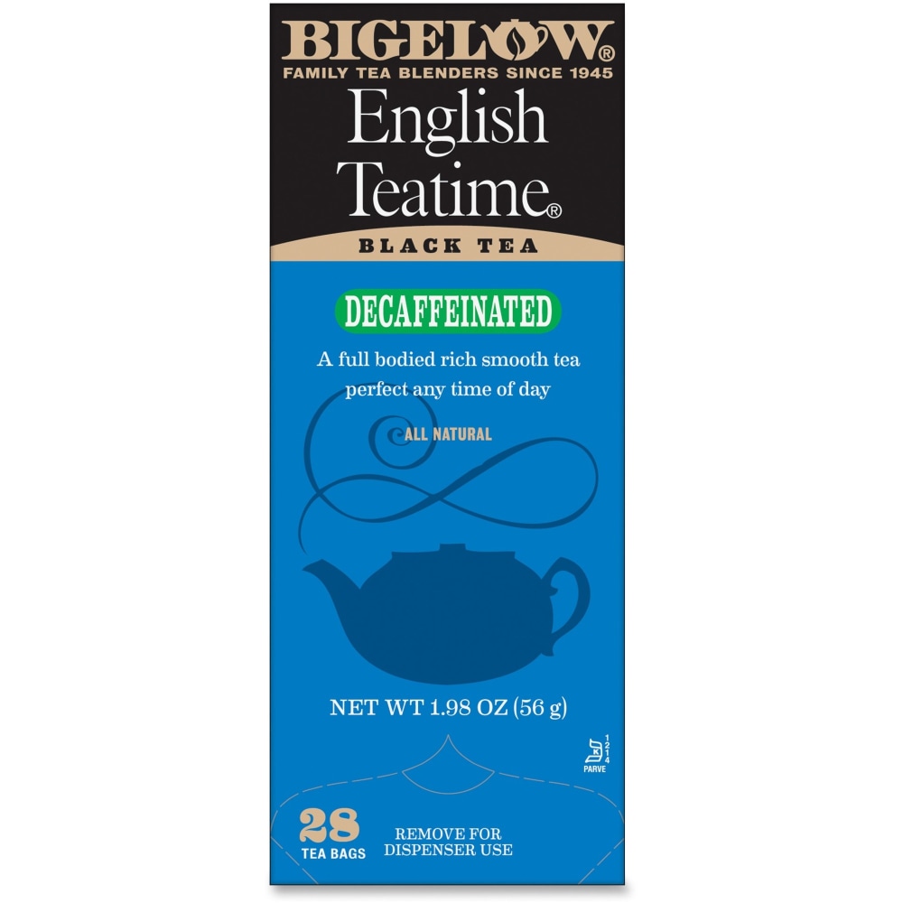 Bigelow English Tea Time Decaffeinated Tea Bags, Box Of 28 (Min Order Qty 8) MPN:10357
