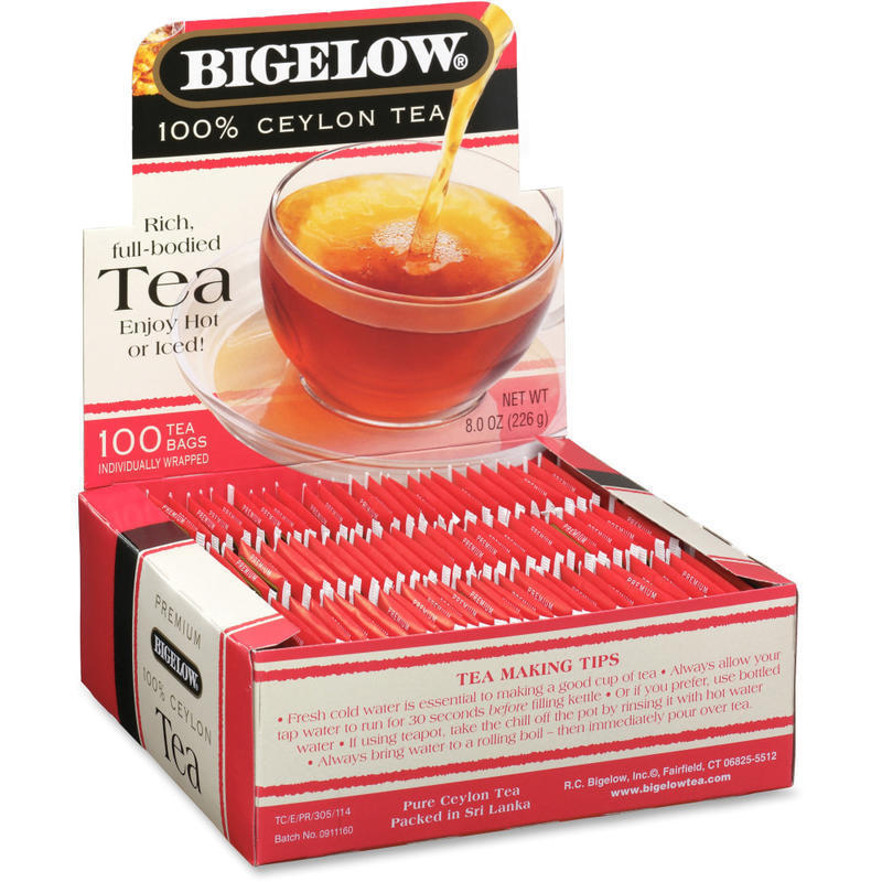 Bigelow Premium Blend Ceylon Tea Bags, Box Of 100 (Min Order Qty 10) MPN:00351