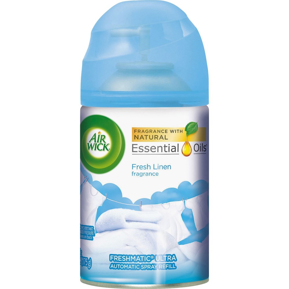 Air Wick Freshmatic Automatic Spray Refill, 6.17 Oz, Cool Linen & White Lilac (Min Order Qty 9) MPN:82314