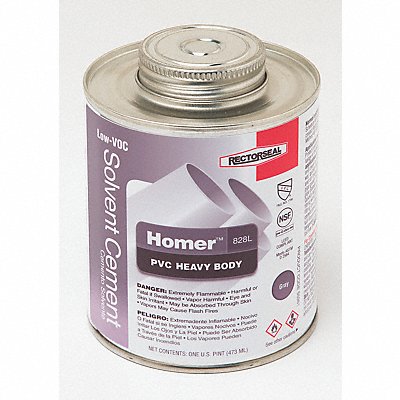 PVC Cement 16 oz Gray MPN:55963