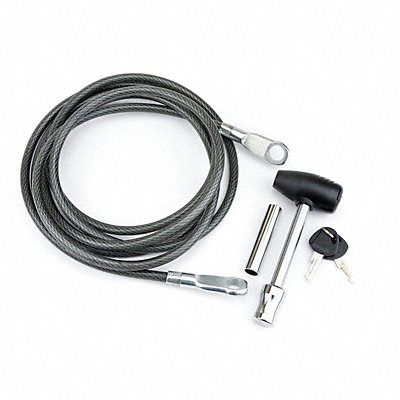 Receiver Lock and Cable 12 ft Steel Bk MPN:7031600