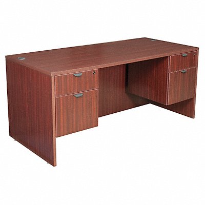 Office Desk 66 x 29 x 30 In Mahogany MPN:LDP6630MH