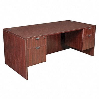 Office Desk 71 x 29 x 35 In Mahogany MPN:LDP7135MH