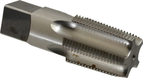 Standard Pipe Tap: 1 - 11-1/2, NPT, 5 Flutes, High Speed Steel, Bright/Uncoated MPN:46482