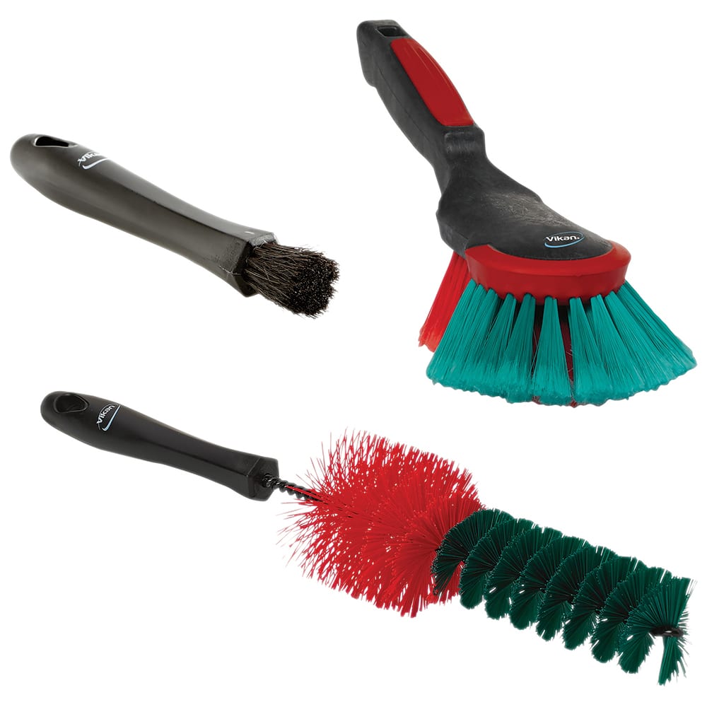 Automotive Cleaning & Polishing Tools, Tool Type: Brush Set , Applications: Vehicle Cleaning , Color: Black, Green, Red, Black, Green, Red  MPN:521052