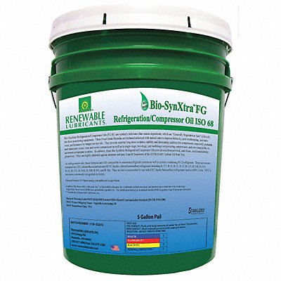Refrigeration/Compressor Oil 5 gal Pail MPN:87854