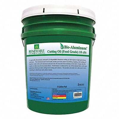 Cutting Oil Pail Yellow 5 gal. MPN:87414