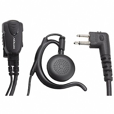 Earpiece Black Polycarbonate MPN:RHD-16X
