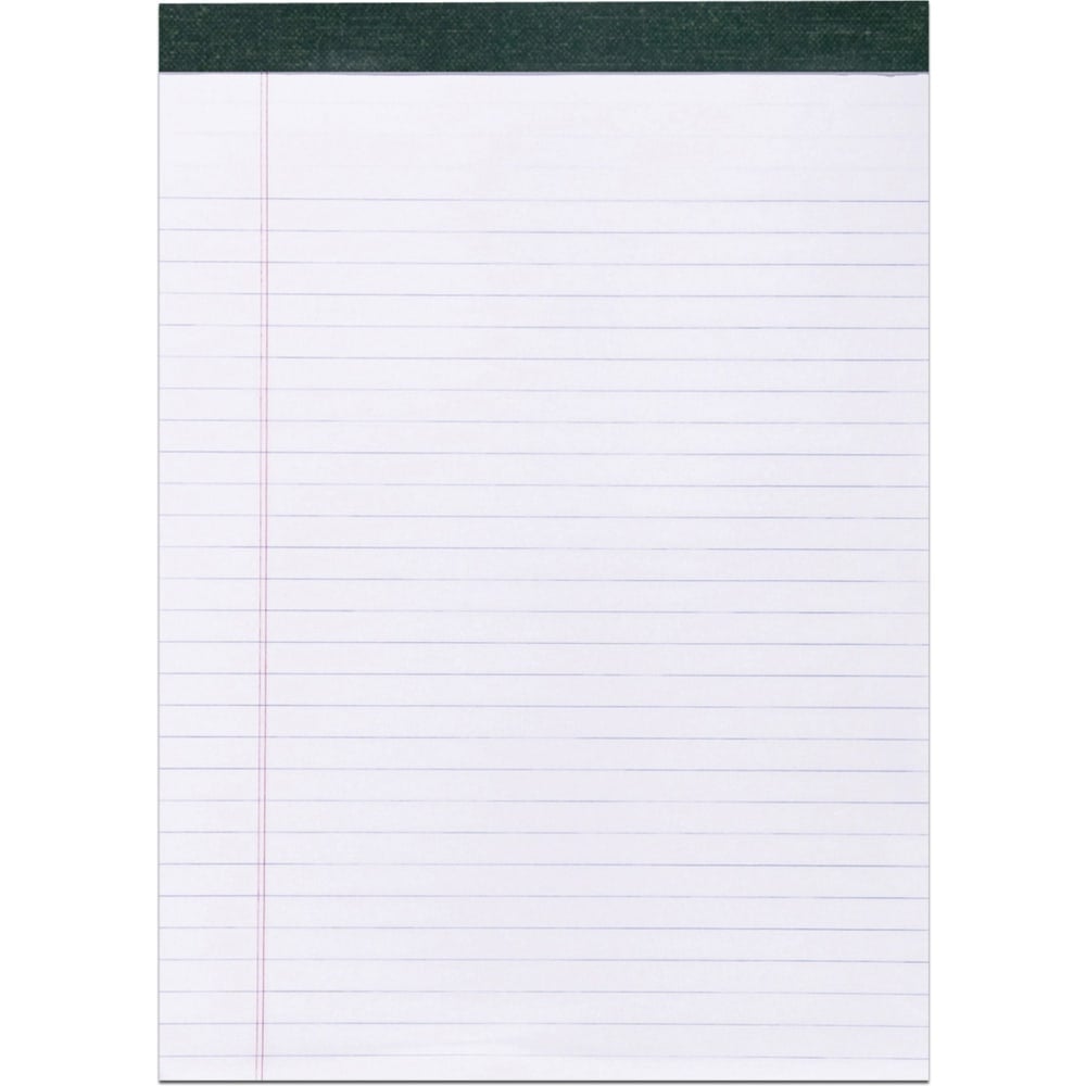 Roaring Spring Legal Pads, 40 Sheets, 8 1/2in x 11 3/4in, 30% Recycled, White, Pack Of 12 (Min Order Qty 2) MPN:74713