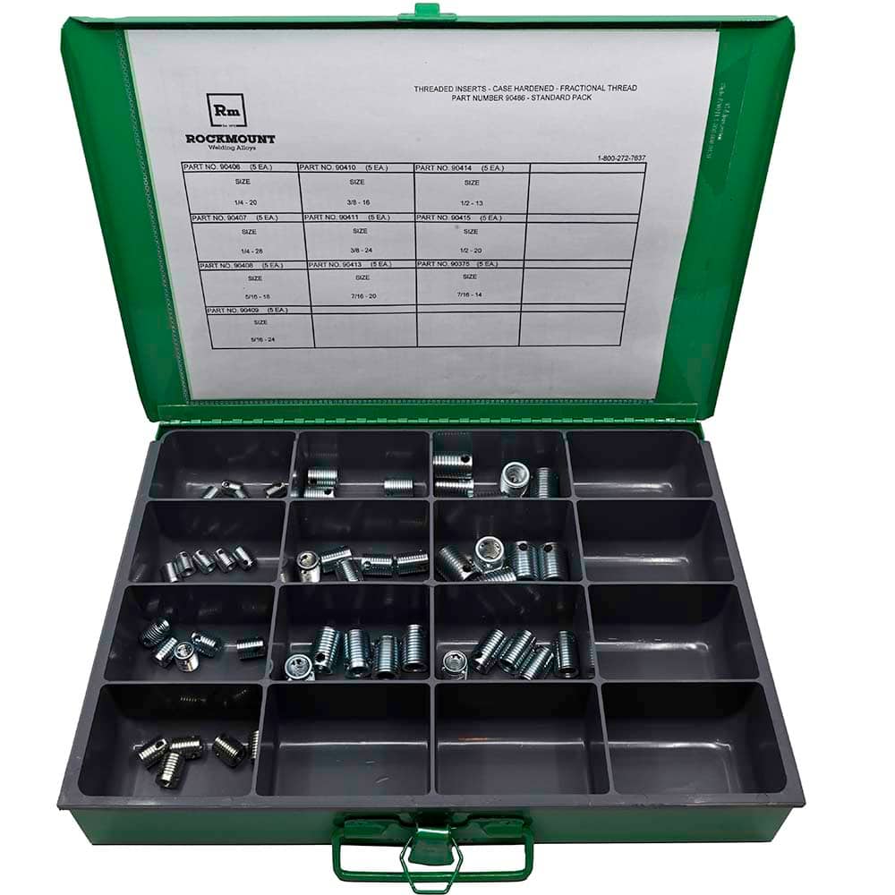Thread Locking Insert Kit, Fractional: 50PC from 1/4