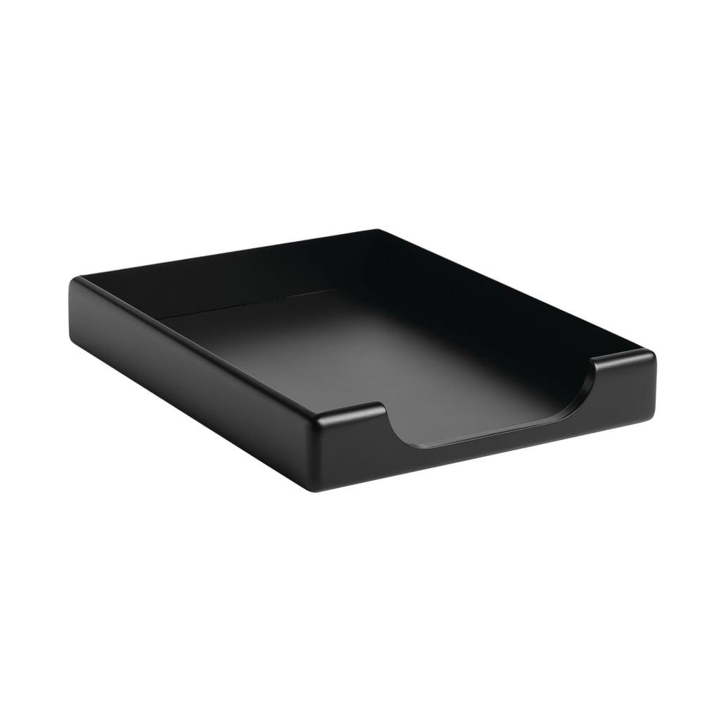 Rolodex Wood Tones Front-Load Letter-Size Tray, Black (Min Order Qty 4) MPN:62523