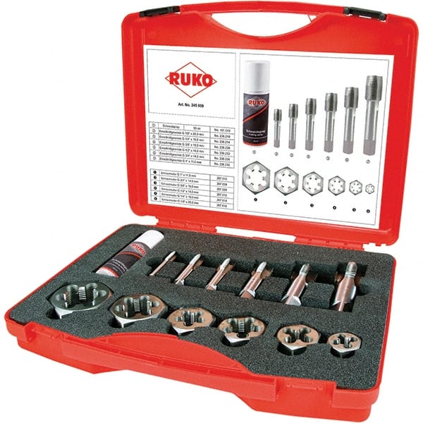 Tap & Die Set: 1/8 to 1