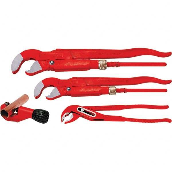 Combination Hand Tool Set: 4 Pc, Plumber's Tool Set MPN:70135X