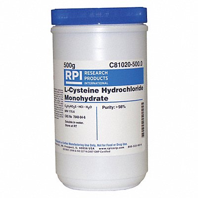 L-Cysteine HCL Monohydrate 500g MPN:C81020-500.0