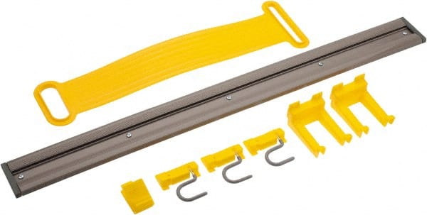 4-1/4 Inch Projection, 34 Inch Long, Wall Strip Organizer MPN:FG199300GRAY