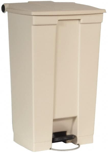 Legacy Step-On Plastic Trash/Garbage Can/Bin, 23 Gal, Beige MPN:FG614600BEIG