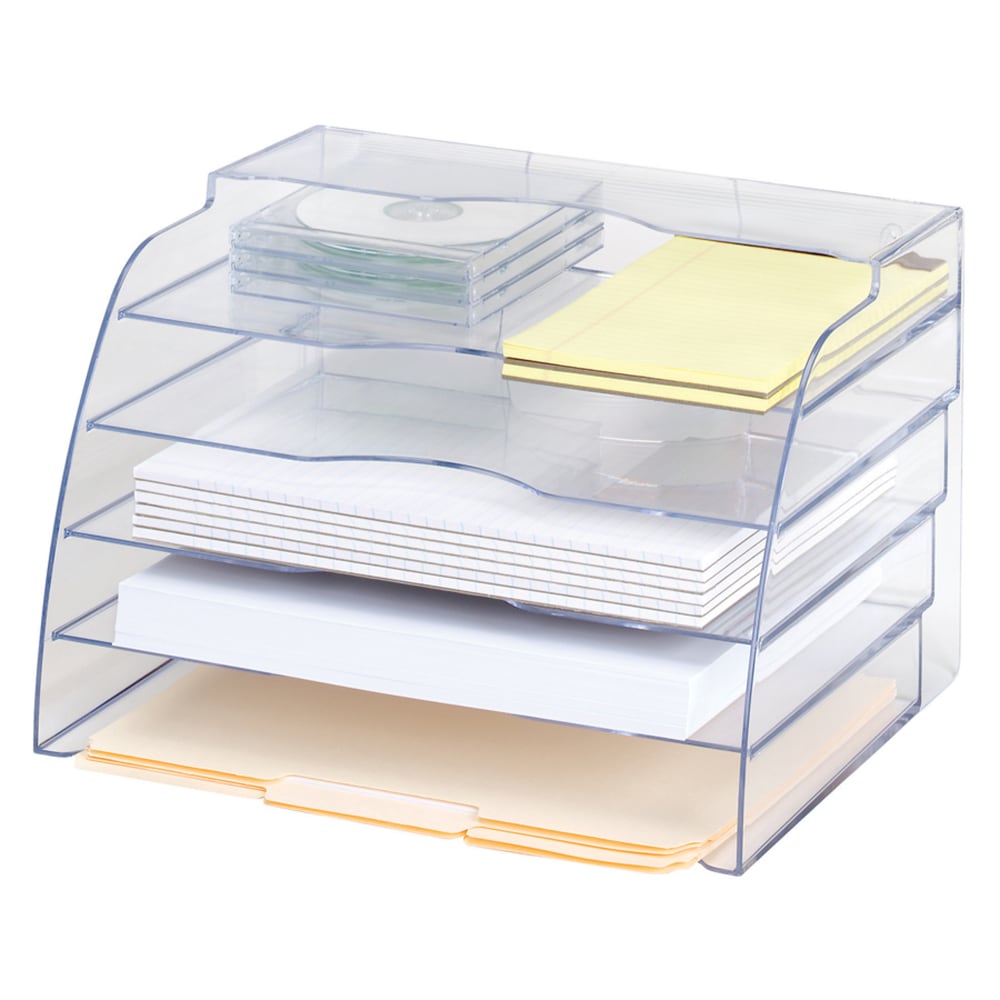 Eldon Optimizers 2-Way Organizer, Clear (Min Order Qty 2) MPN:94610ROS