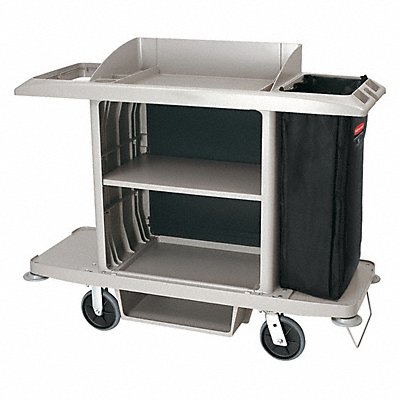 Housekeeping Cart 50 in H 30 gal Cap. MPN:1969596