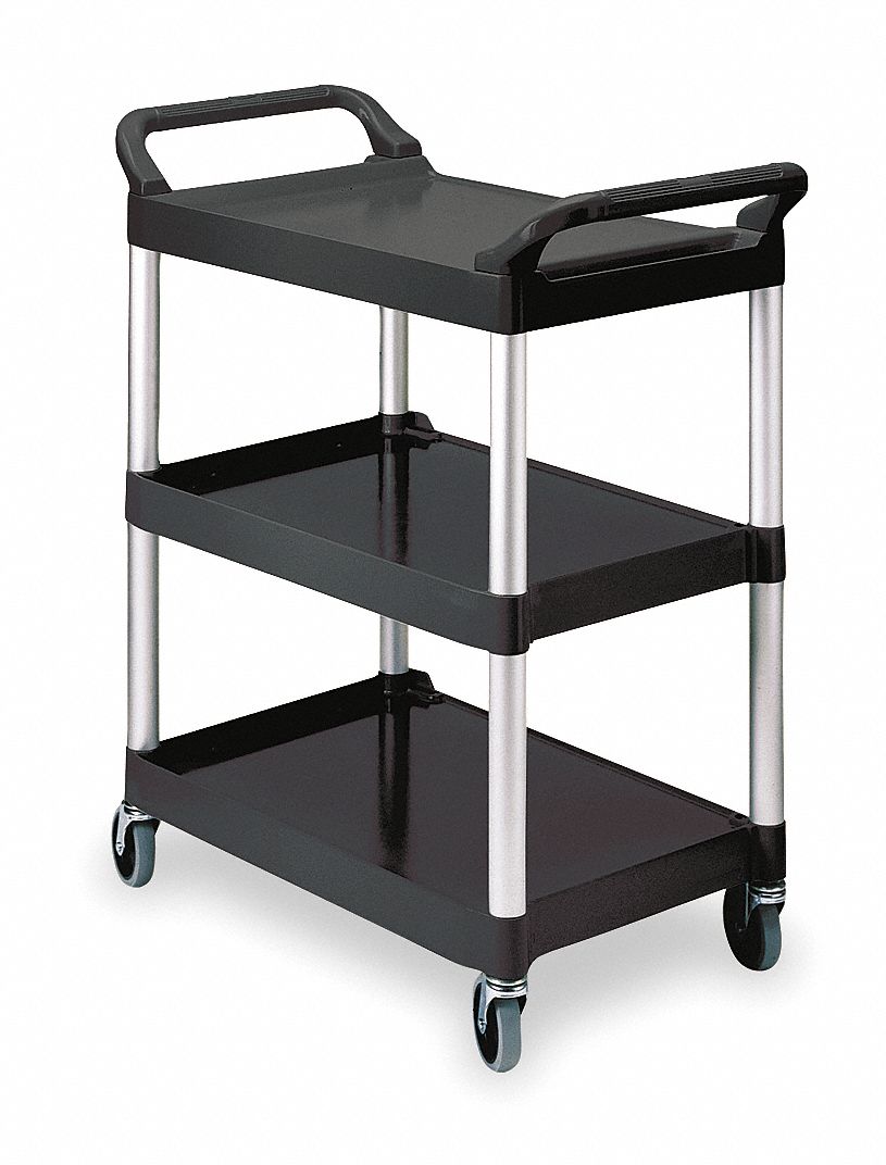 Utility Cart 200 lb Load Cap. Plastic MPN:FG342488BLA