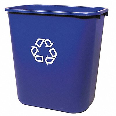 Desk Recycling Container Blue 7 gal. MPN:FG295673BLUE