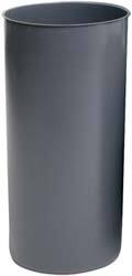 12-1/8 Gallon, Round, Gray, Plastic Rigid Trash Can Liner MPN:FG355000GRAY