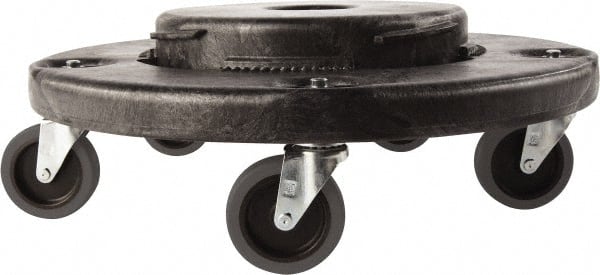 BRUTE Quiet Dolly, Black, Compatible with 20-, 32-, 44, & 55-Gallon BRUTE Containers MPN:FG264043BLA