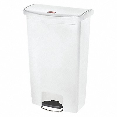 Trash Can Rectangular 18 gal White MPN:1883559