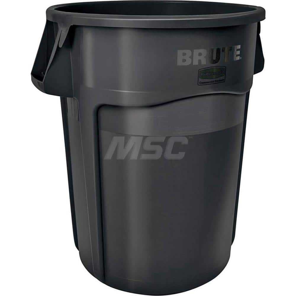 BRUTE Heavy-Duty Round Trash/Garbage Can, 32-Gallon, Black MPN:1867531