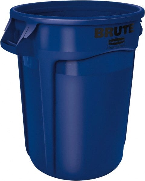BRUTE 32G Vented Trash Container, Blue MPN:FG263200BLUE