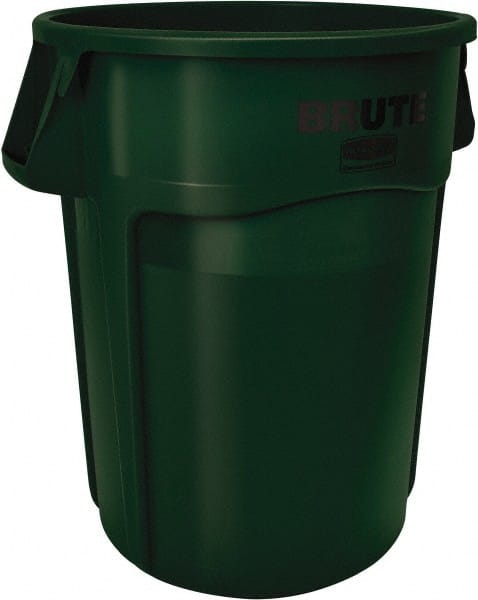 BRUTE 32 Gal Vented Trash Container, Dark Green MPN:FG263200DGRN