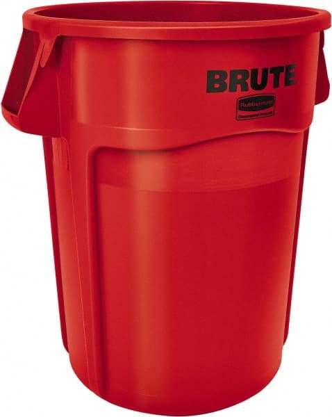 BRUTE 32 Gal Vented Trash Container, Red MPN:FG263200RED