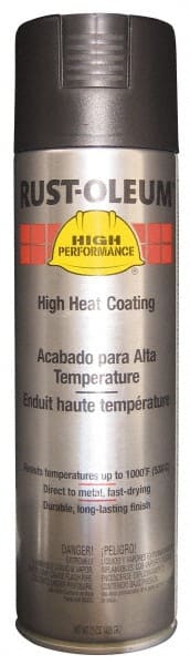 High Heat Spray Paint: Black, Flat, 15 oz MPN:V2176838