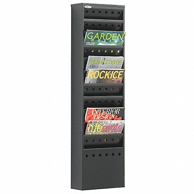 Magazine Rack 11-Pocket Black MPN:4321BL