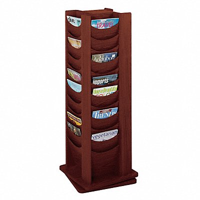 Rotating Display 48-Pocket Mahogany MPN:4335MH