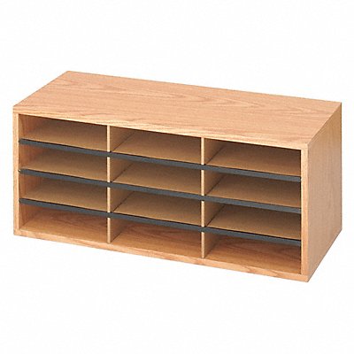Wood/Corrugated Literature Organizer 12 MPN:9401MO