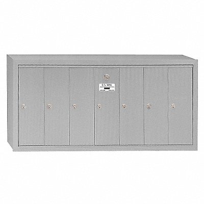 Vertical Mailbox 7 Doors Alum MPN:3507ASU