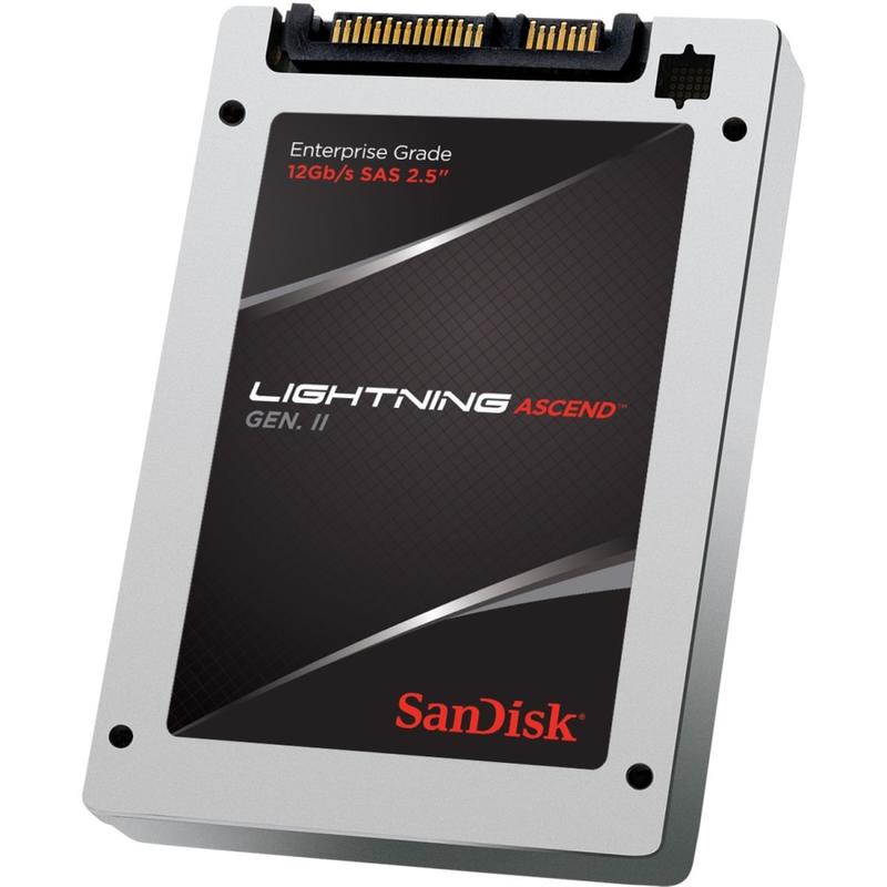SanDisk Lightning Ascend Gen. II - SSD - encrypted - 800 GB - internal - 2.5in - SAS 12Gb/s - Self-Encrypting Drive (SED) MPN:SDLTODKM-800G-5CA1
