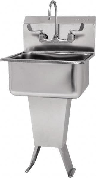 Hand Sink: Pedestal Mount, 304 Stainless Steel MPN:521FL